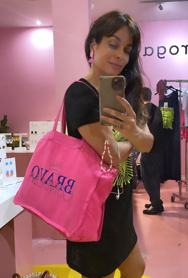 Bolso tote BRAVOCONDESA rosa fucsia