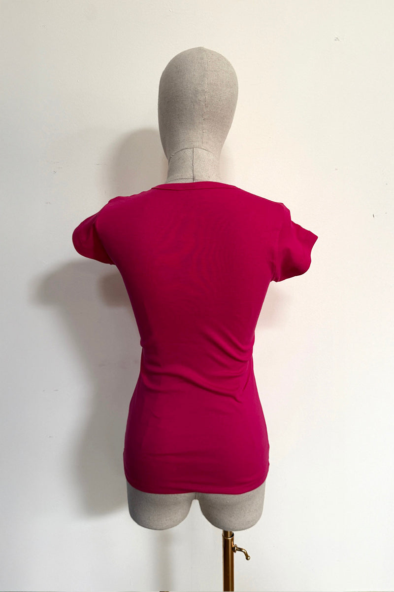CAMISETA DIOSA FRAMBUESA MANGA CORTA
