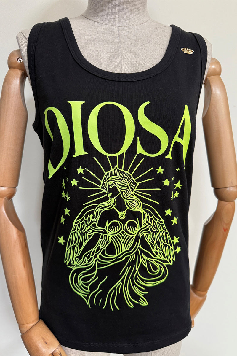 CAMISETA TIRANTES DIOSA NEGRO