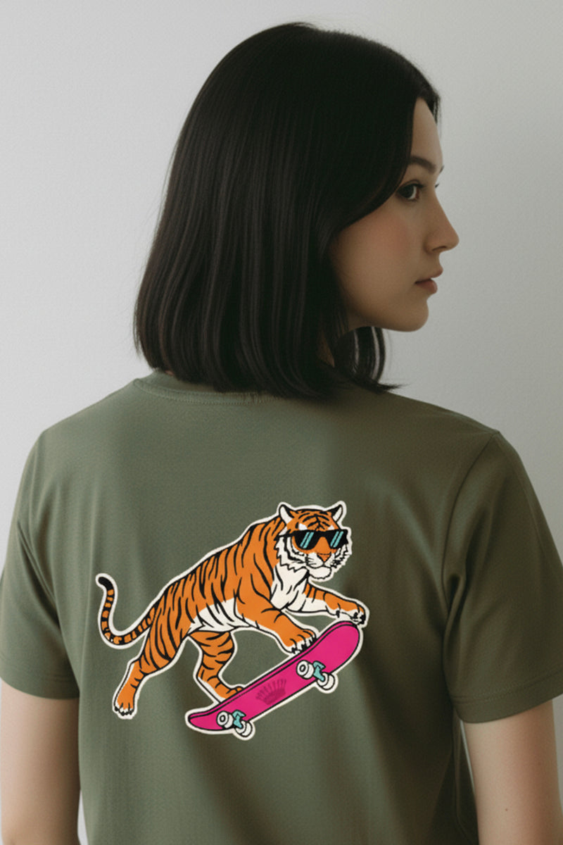 CAMISETA VERDE TIGRE