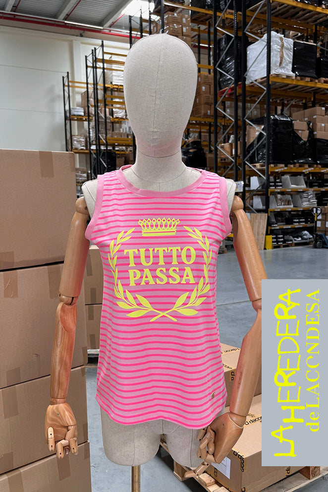 Camiseta Rayas rosas TUTTO PASSA