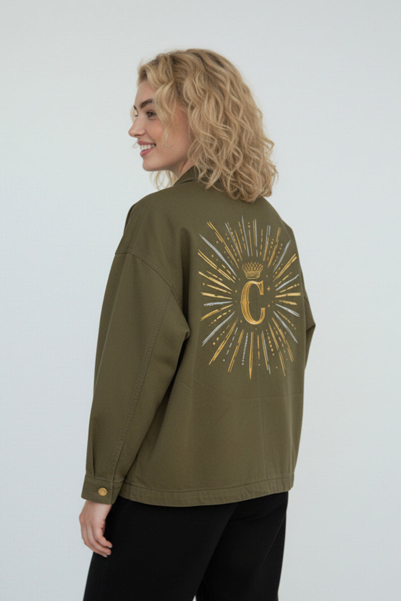 CHAQUETA VERDE STARS