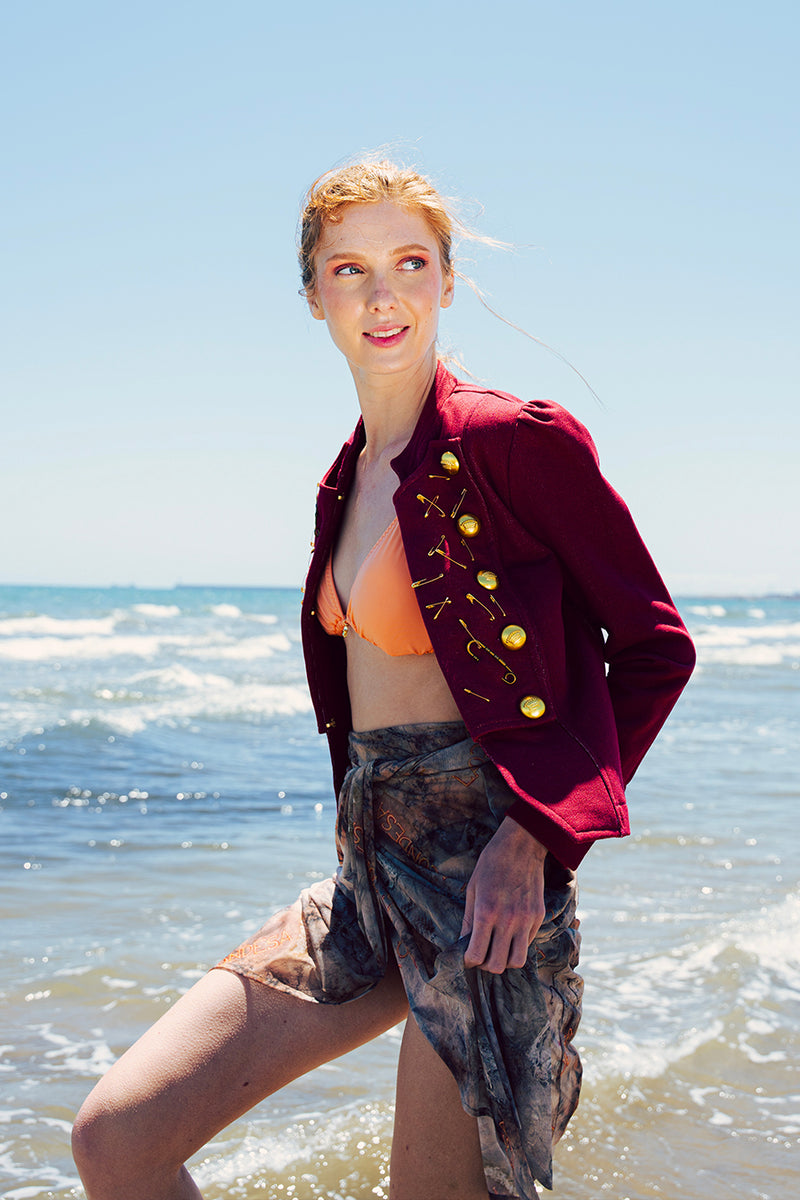 Chaqueta IMPERDIBLE burdeos