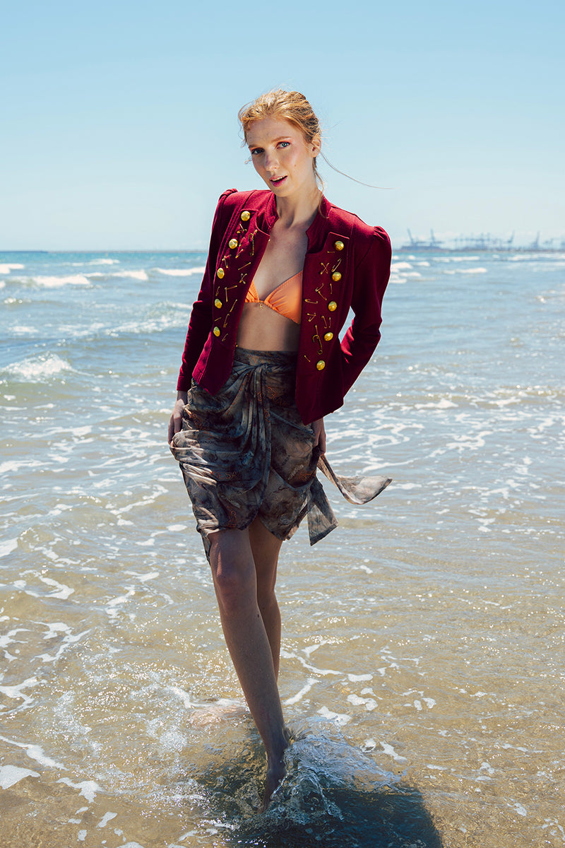 Chaqueta IMPERDIBLE burdeos
