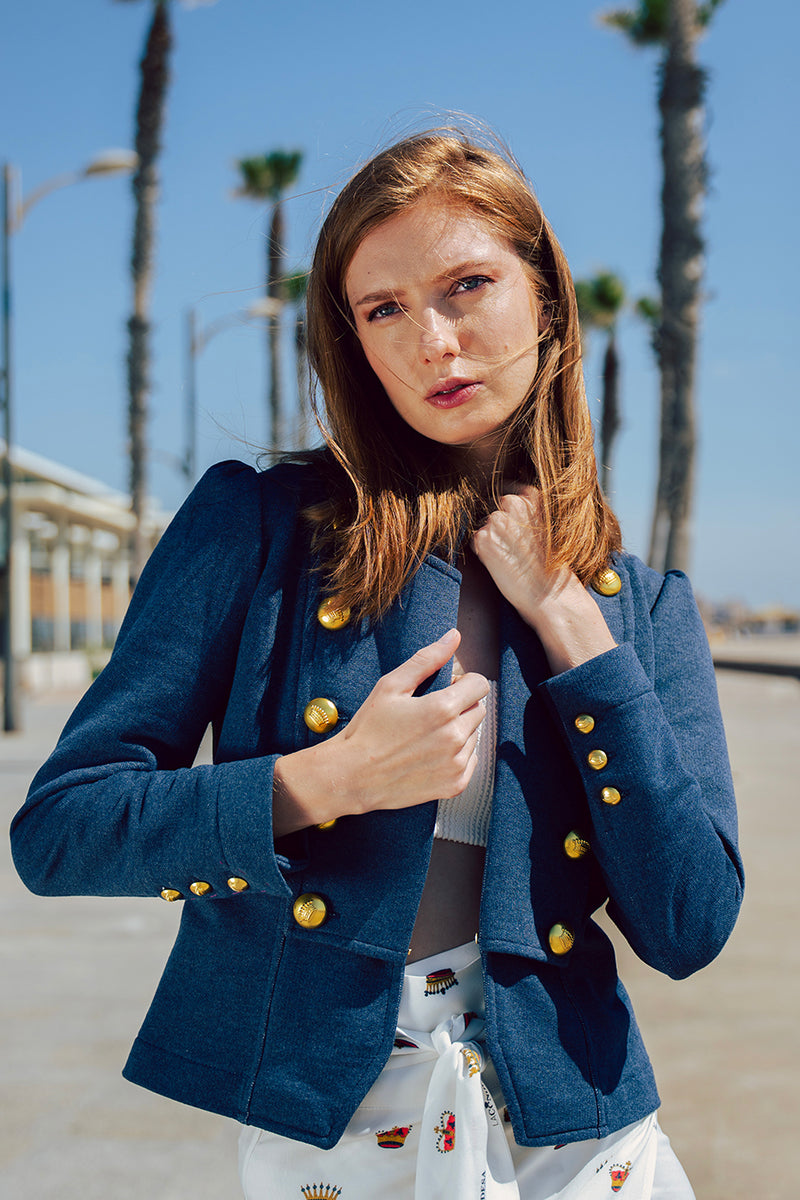 Chaqueta PRENDIDA azul