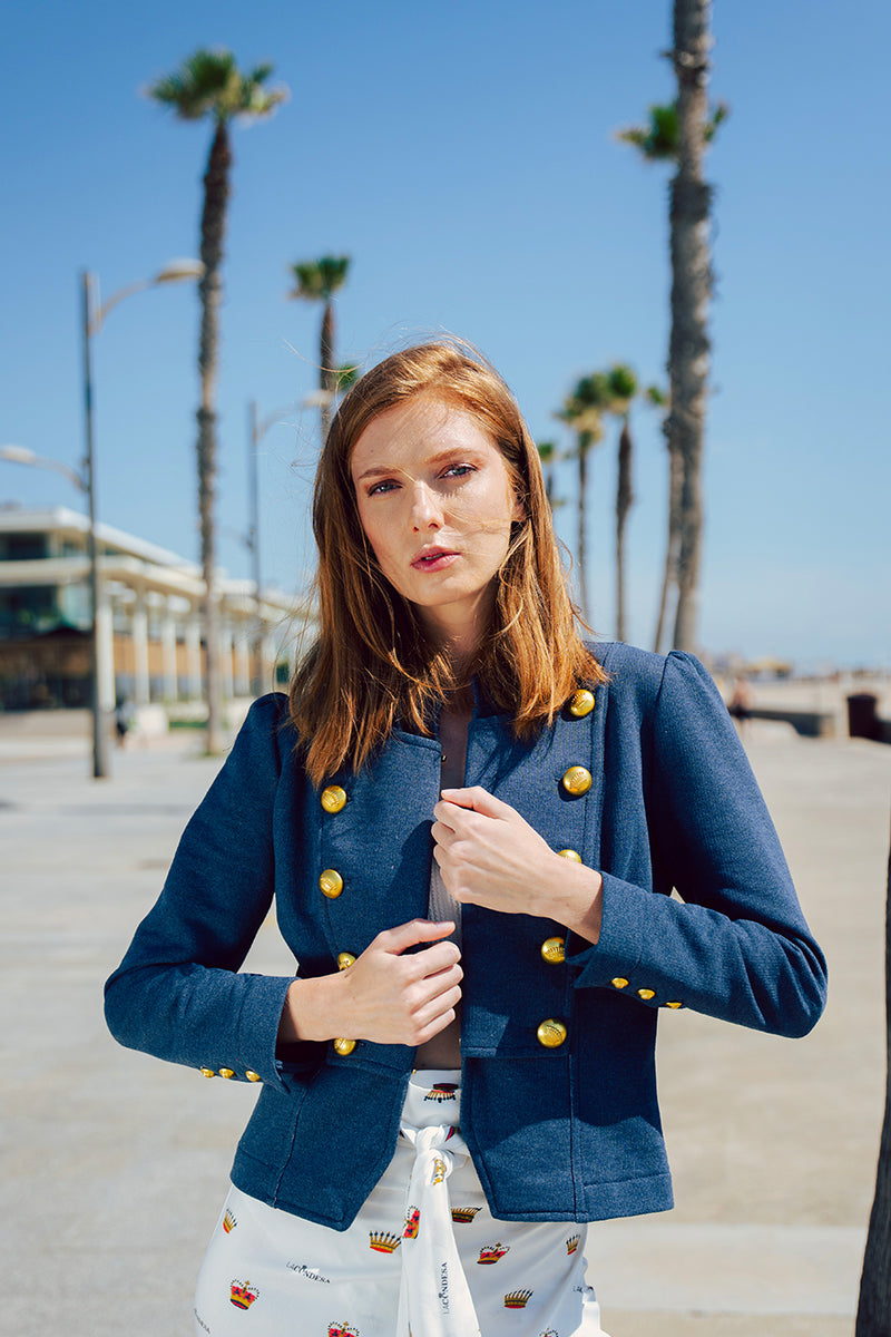 Chaqueta PRENDIDA azul