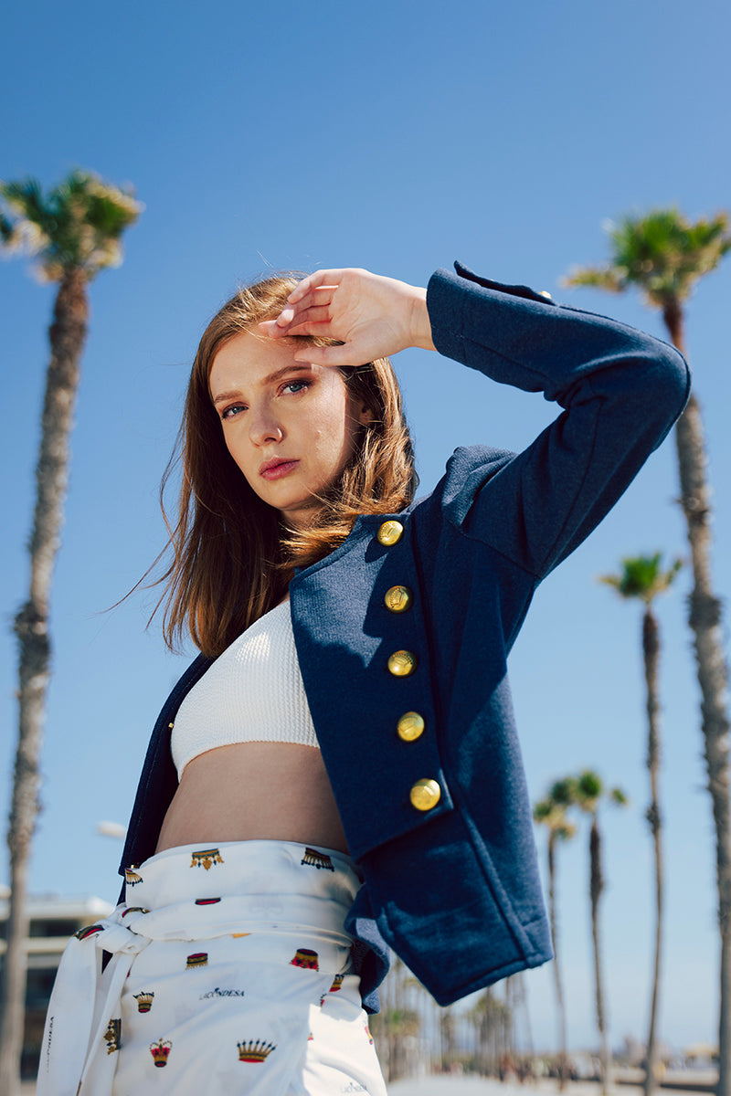 Chaqueta PRENDIDA azul