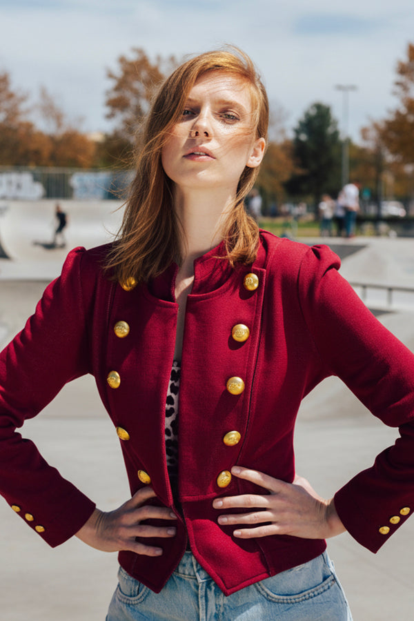 Chaqueta PRENDIDA burdeos