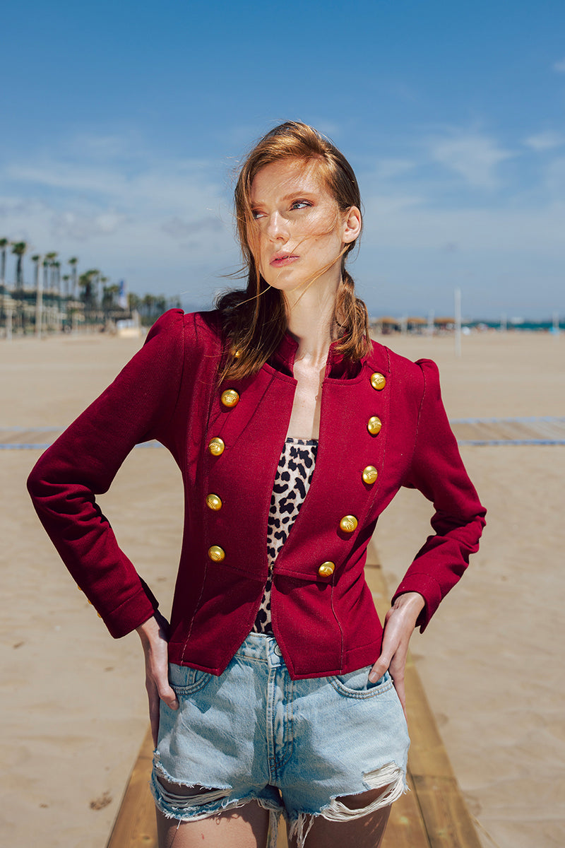 Chaqueta PRENDIDA burdeos
