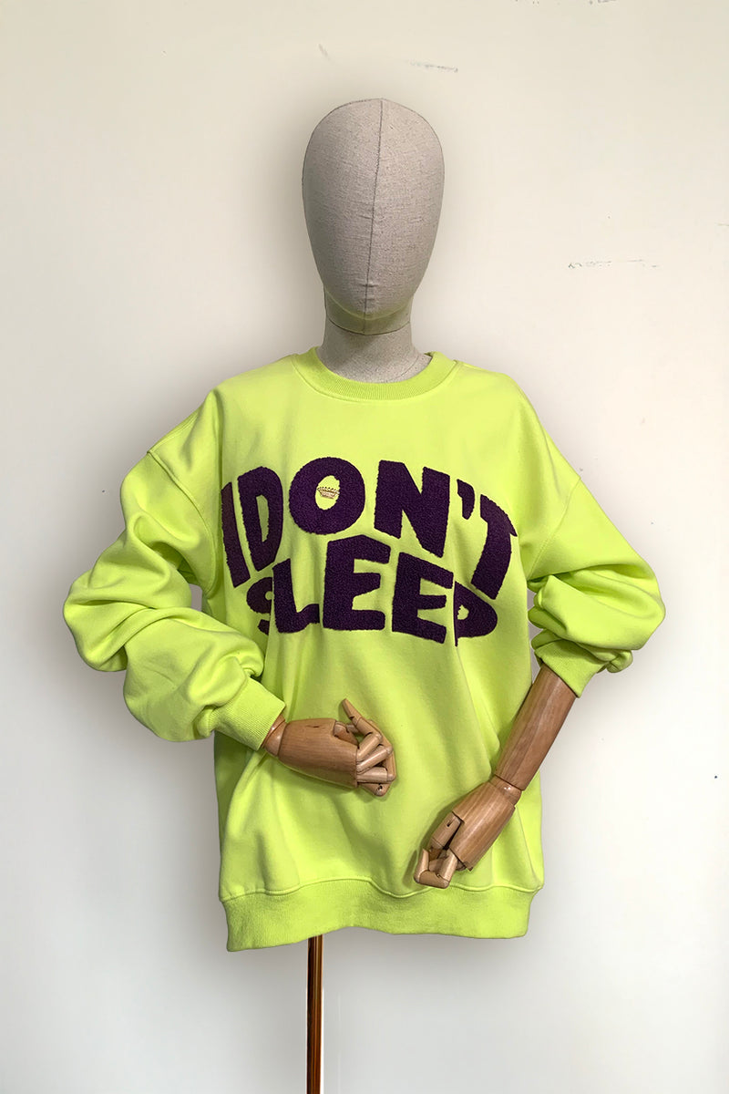SUDADERA I DONT SLEEP LIMA