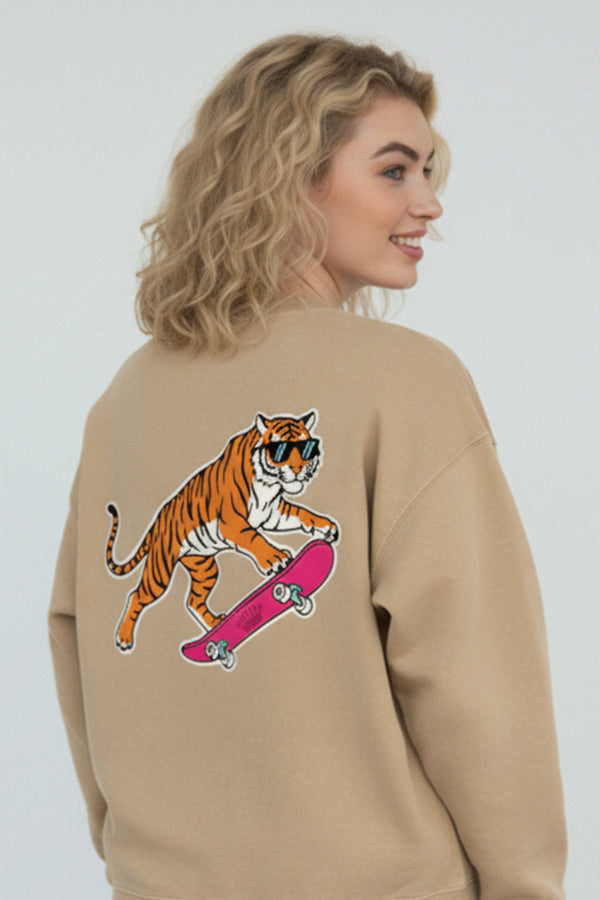 SUDADERA TIGRE CAMEL