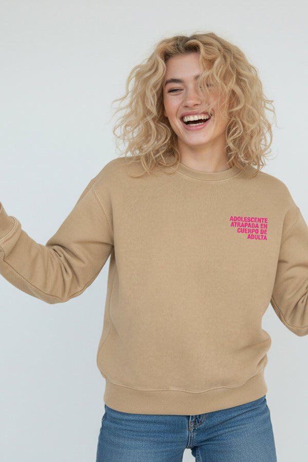 SUDADERA TIGRE CAMEL