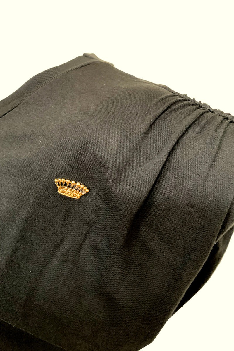 VESTIDO NEGRO CON CINTURÓN