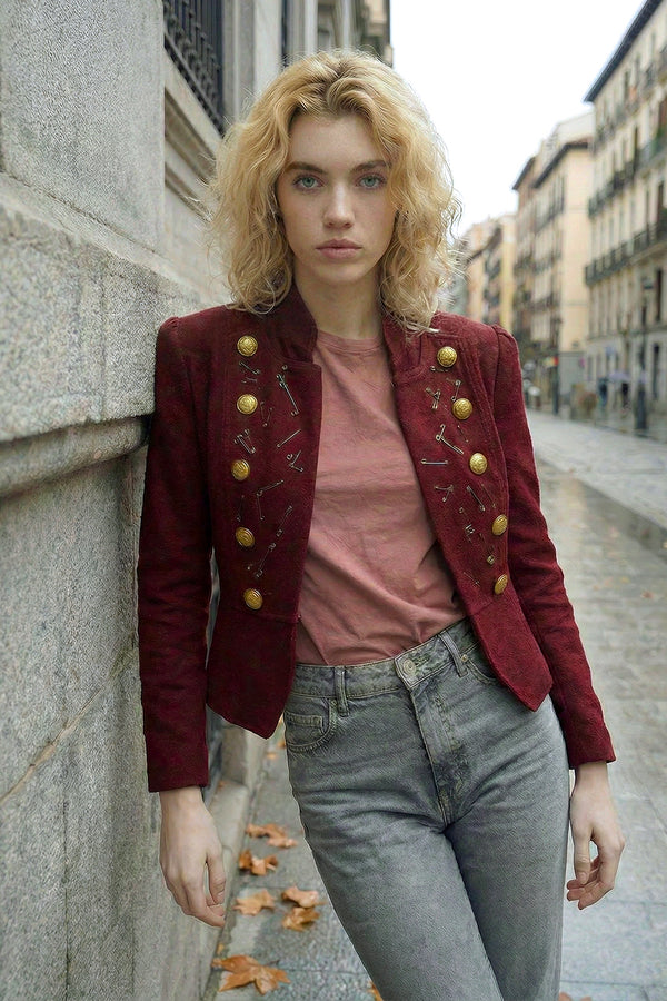 Chaqueta IMPERDIBLE burdeos