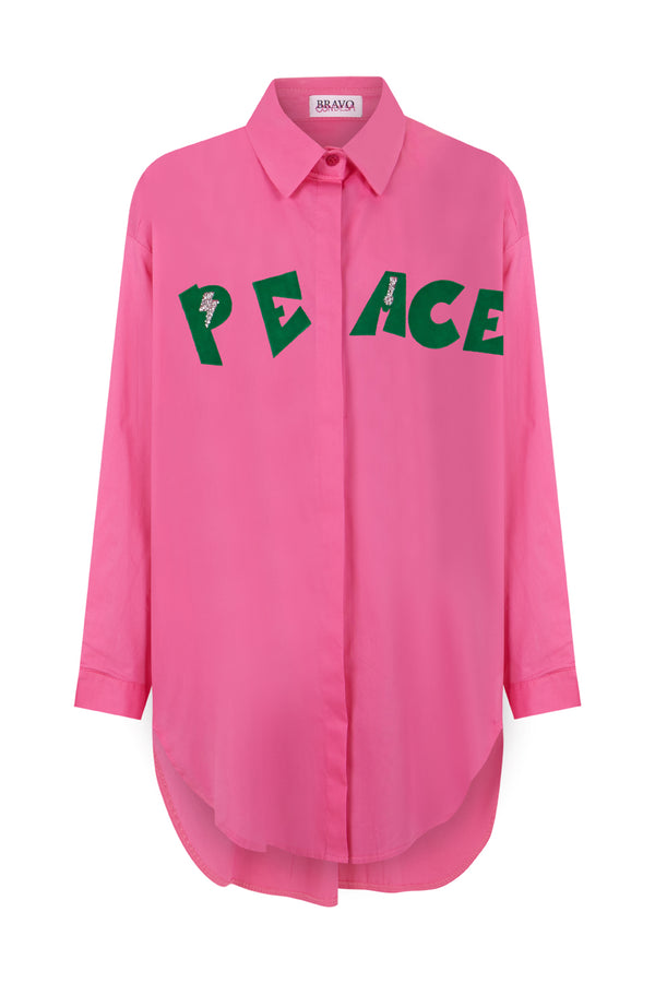 Camisa PEACE rosa