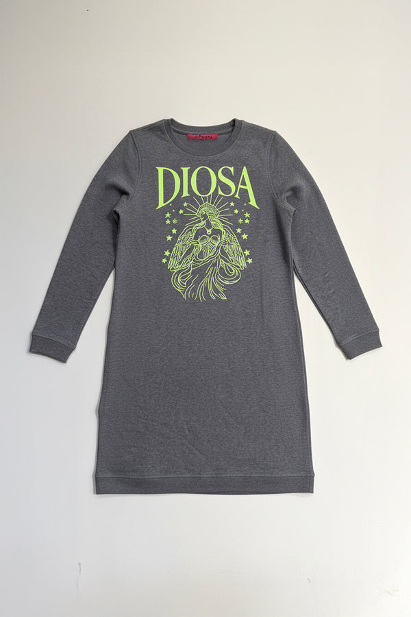 VESTIDO SUDADERA DIOSA GRIS
