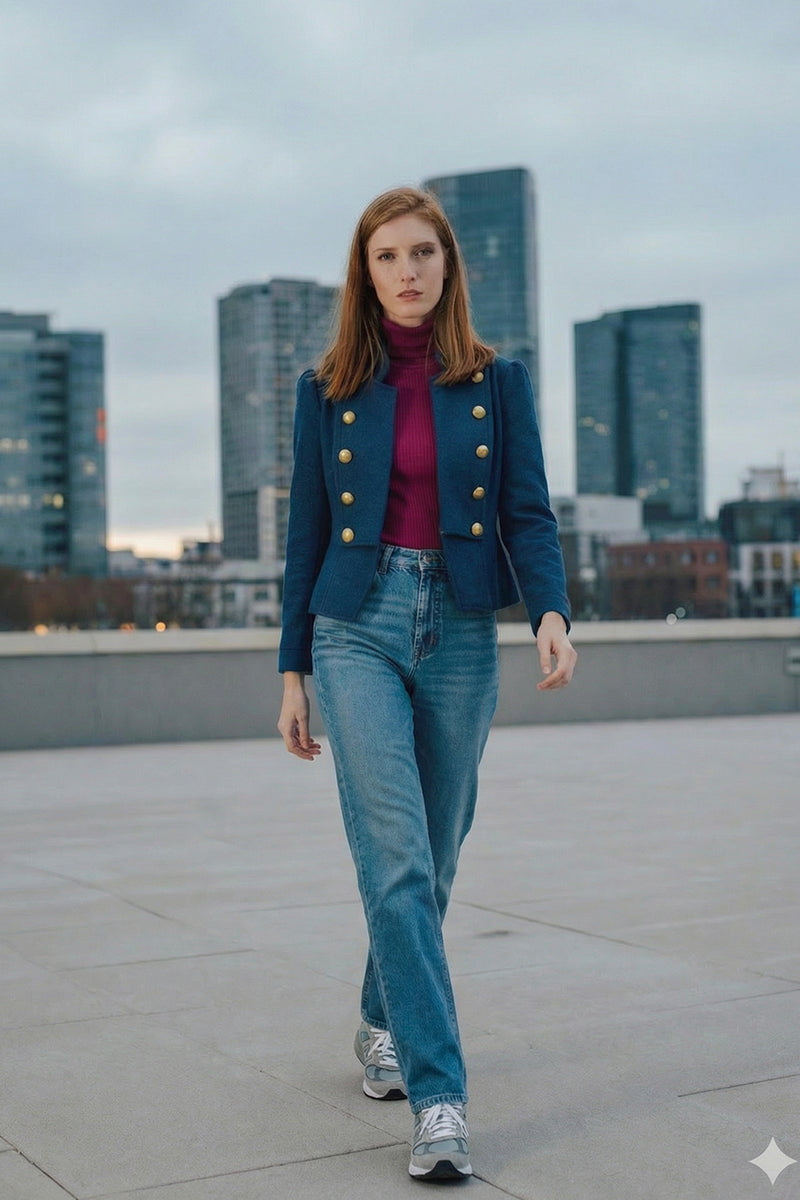 Chaqueta PRENDIDA azul