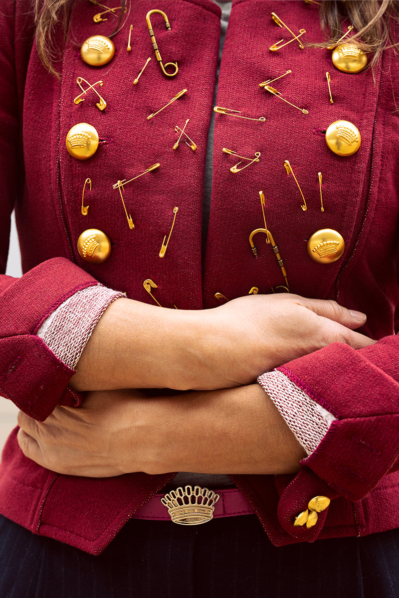 Chaqueta IMPERDIBLE burdeos