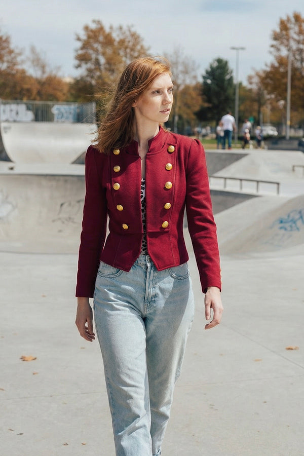Chaqueta PRENDIDA burdeos