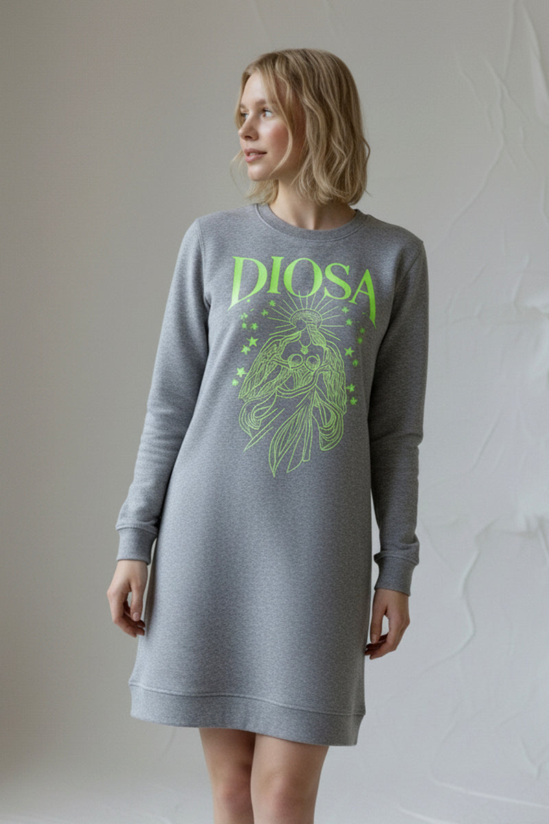 VESTIDO SUDADERA DIOSA GRIS
