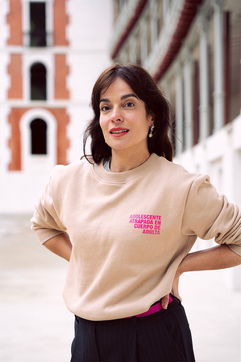 SUDADERA TIGRE CAMEL