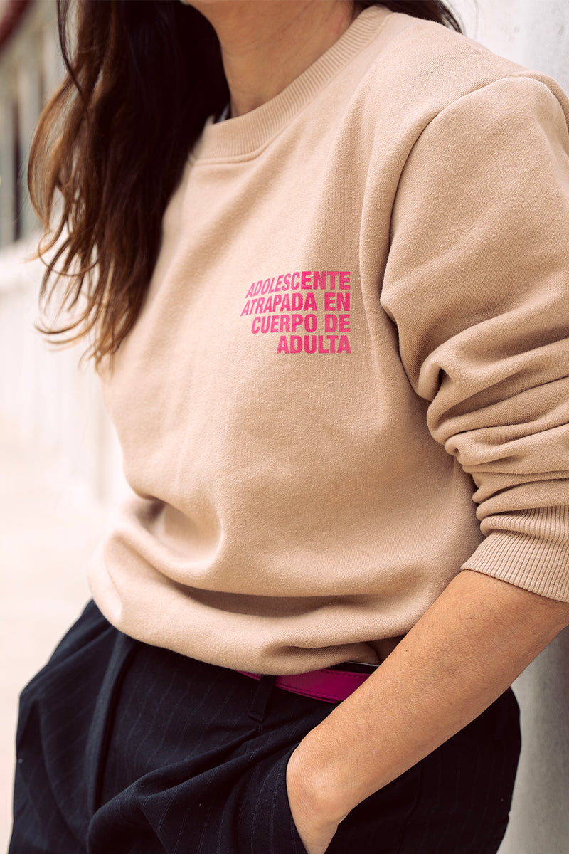 SUDADERA TIGRE CAMEL