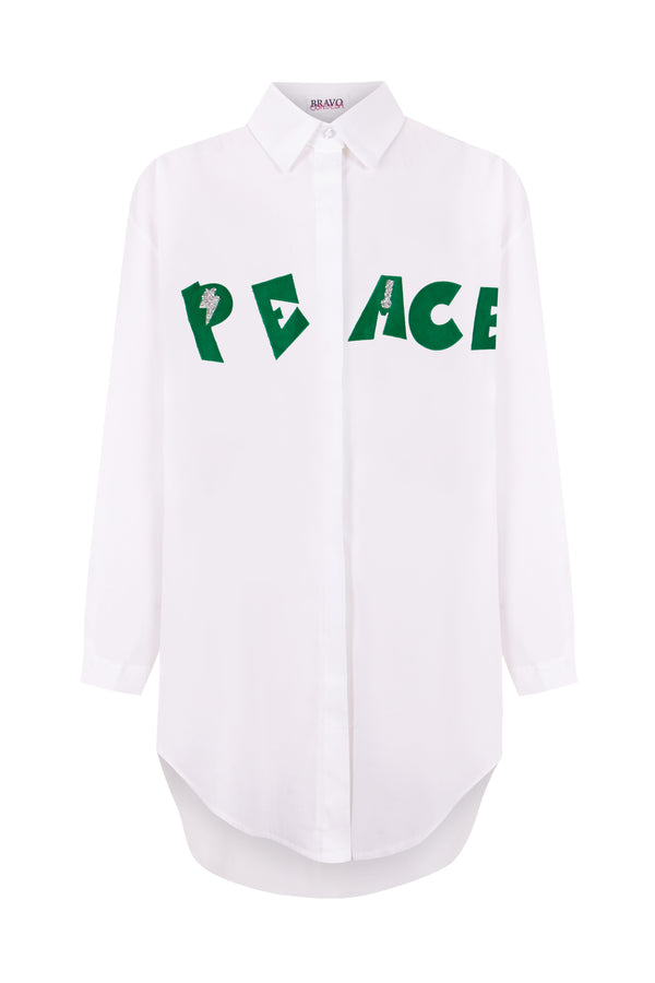 Camisa PEACE blanca